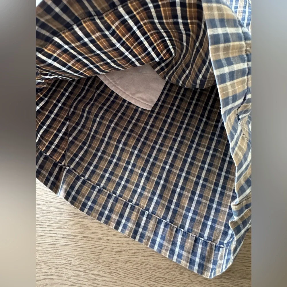 Vintage Banana Republic 100% Cotton Men's Checkered Plaid Shorts Size 33